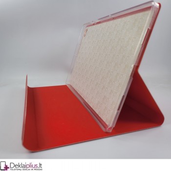 Folio dirbtinos odos atverčiamas dėklas - raudonas (Samsung Tab A8 10.5 (X200/205)